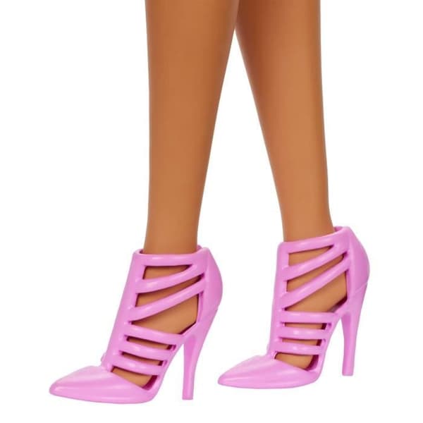 Barbie - Poupée Barbie Fashionistas Klänning utan axelband Rosa med tillbehör - Barbie - HYT94