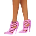 Miniatyrbild 5 av 6: Barbie - Poupée Barbie Fashionistas Klänning utan axelband Rosa med tillbehör - Barbie - HYT94