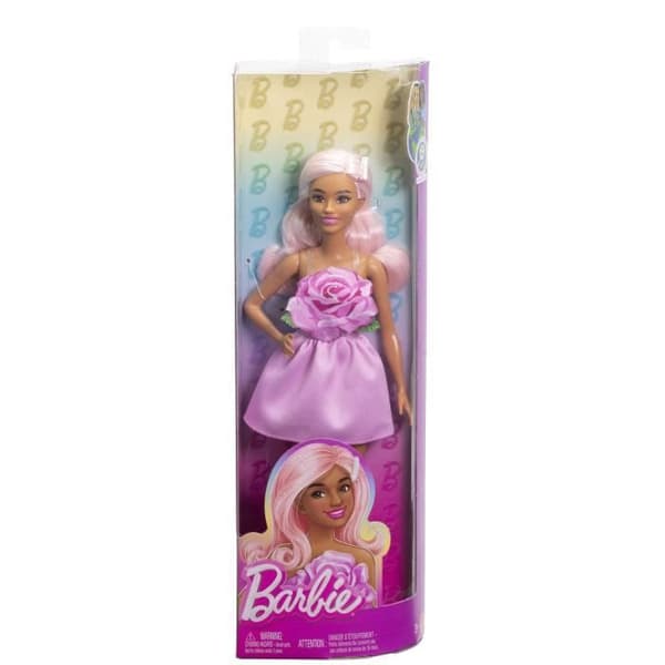 Barbie - Poupée Barbie Fashionistas Klänning utan axelband Rosa med tillbehör - Barbie - HYT94