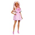 Miniatyrbild 2 av 6: Barbie - Poupée Barbie Fashionistas Klänning utan axelband Rosa med tillbehör - Barbie - HYT94