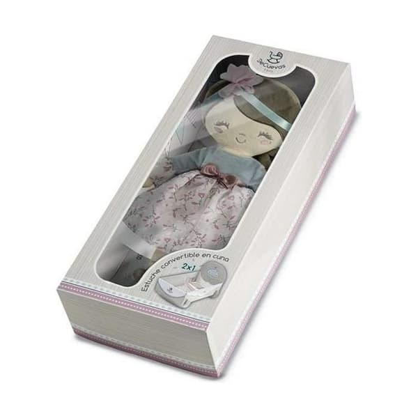 Chiffongdocka - Decuevas - Provenza - 36 cm - Plyschleksak - Box konverterbar till en vagga