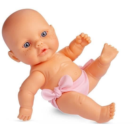 Berjuan Newborn Doll - Vinyl/Textil - Rosa - 22 cm - För barn från 4 till 8 år