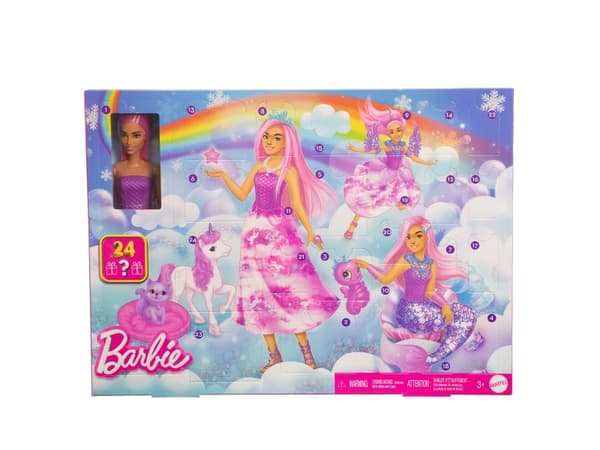 Barbie Advent Calendar Fashion doll Female 3 yr(s) Boy/Girl