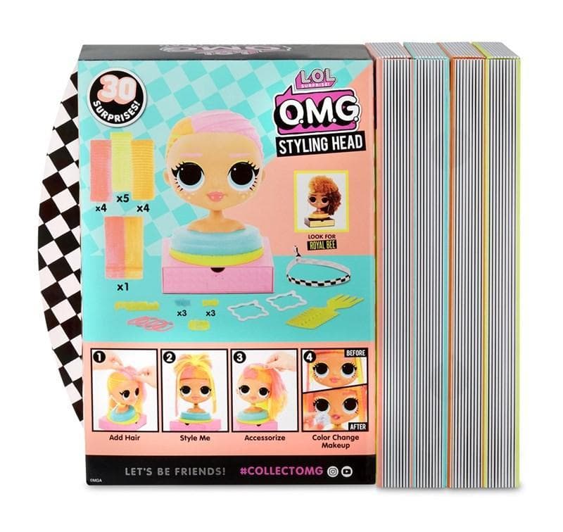 L.O.L. Surprise OMG Styling Head- Neonlicious-