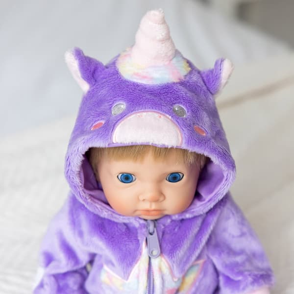 Lila Dockkläder Unicorn Star Tiny Treasures