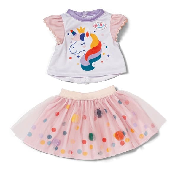 Tutu Klänning Dockläder Unicorn 43cm BABY born