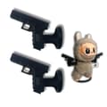 Miniatyrbillede 1 af 5: Våbentilbehør til Labubu – 2x Mini Glock-pistoler