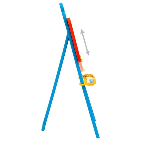 vidaXL 2-i-1 børnestaffeli med tavle og whiteboard