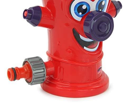 JAMARA 460622 Mc Fizz Water Sprinkler Hydrant Happy, Hydrant Spray roterer og sprøjter vand, Hurtig installation, Tilsluttes til standard slangesystem