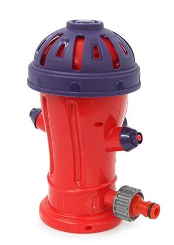 JAMARA 460622 Mc Fizz Water Sprinkler Hydrant Happy, Hydrant Spray roterer og sprøjter vand, Hurtig installation, Tilsluttes til standard slangesystem