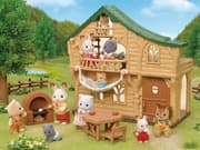 Sylvanian Families 5451 bjælkehytte ved søen