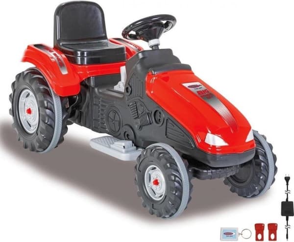 Jamara Tractor Ride On Big Wheel 12 V Junior 114 X 53 cm Rød