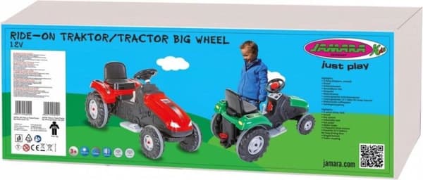 Jamara Tractor Ride On Big Wheel 12 V Junior 114 X 53 cm Rød
