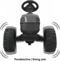 Miniatyrbillede 6 af 8: Jamara elektrisk børnetraktor Big Wheel 12v Grøn