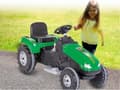Miniatyrbillede 2 af 8: Jamara elektrisk børnetraktor Big Wheel 12v Grøn