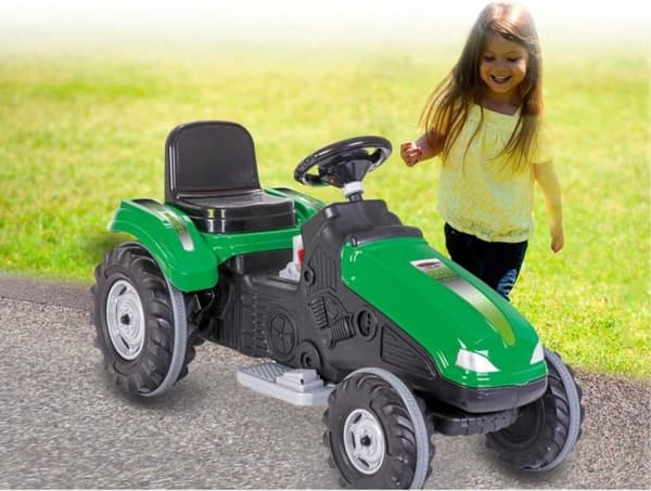Jamara elektrisk børnetraktor Big Wheel 12v Grøn