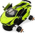 Miniatyrbillede 8 af 11: Rastar - Lamborghini Sián (Grøn) - 1:18 - R/C monteringsmodelsæt