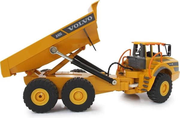 Jamara ledad dumper Rc Volvo A40g 39,5 X 13,2 Cm Gummi Gul