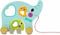 Pikkukuva 3 / 6: Jamara vetofiguuri Elephant Junior 24 x 8,3 cm Puunsininen 3-osainen
