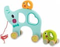 Pikkukuva 1 / 6: Jamara vetofiguuri Elephant Junior 24 x 8,3 cm Puunsininen 3-osainen