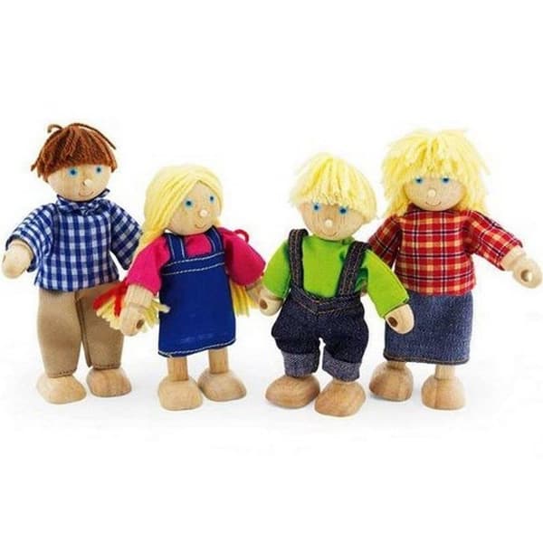 Pintoy Wooden Farmers Family Figurer 4 stycken
