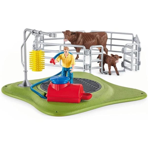 Schleich Happy Cow Wash lekset