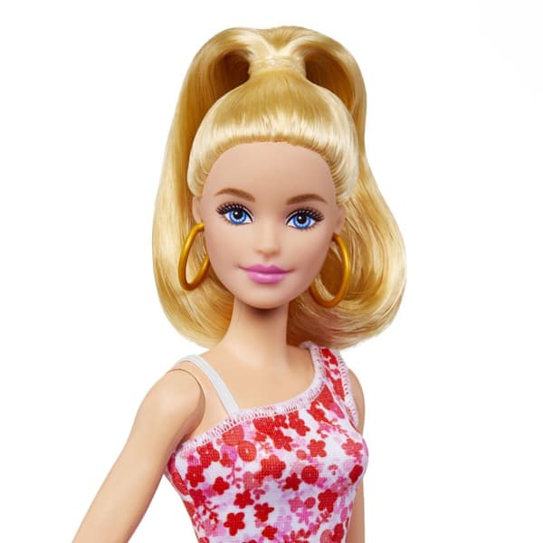 Barbie Fashionista docka - Rosa klänning