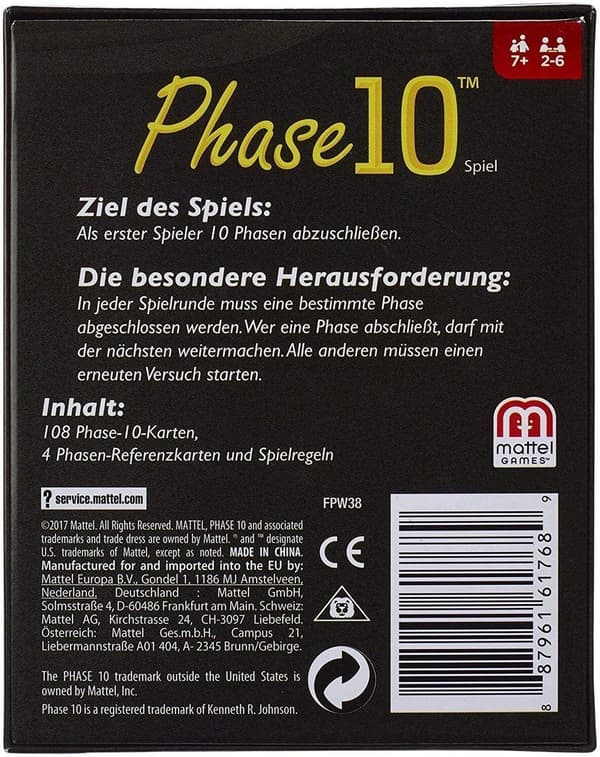 Mattel FPW38 Phase 10 Deck (FPW38)