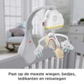 Miniatyrbild 3 av 6: Mattel Fisher-Price Baby Crib Rainbow mobil och musikdosa (HBP40)