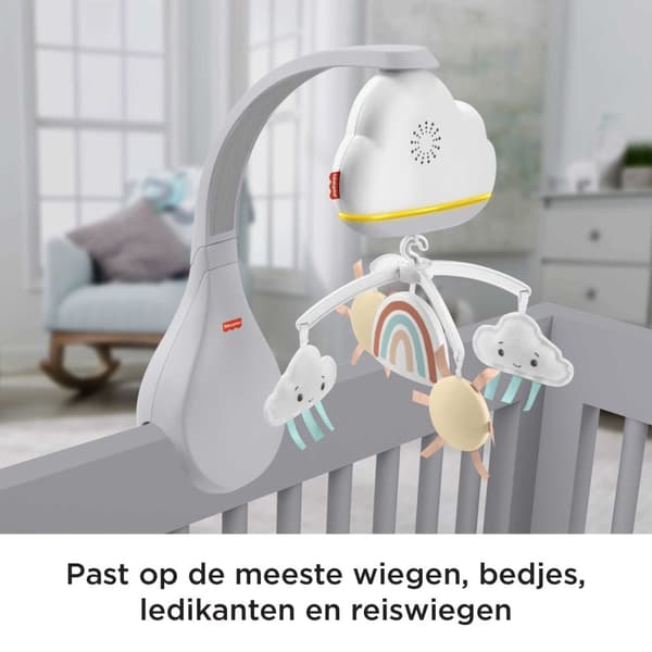 Mattel Fisher-Price Baby Crib Rainbow mobil och musikdosa (HBP40)