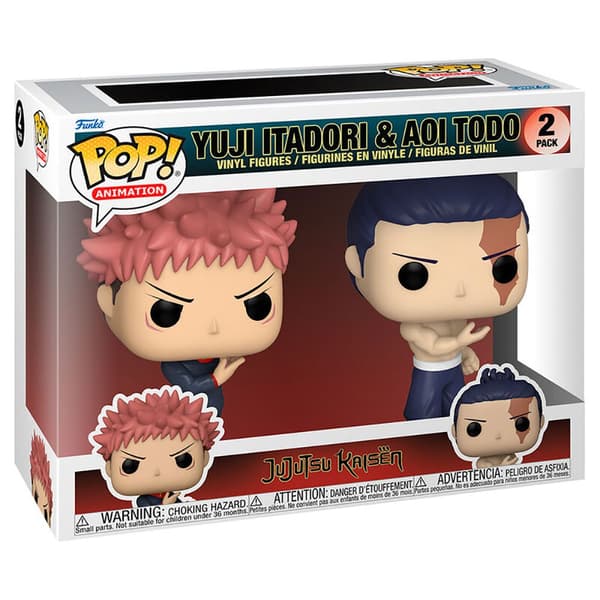Funko Pop Jujutsu Kaisen Yuji Itadori And Aoi Todo Flerfärgad
