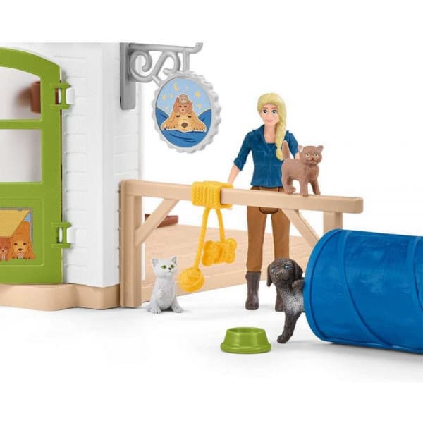 Schleich Farm World 42607 Dyrehotel lege sæt