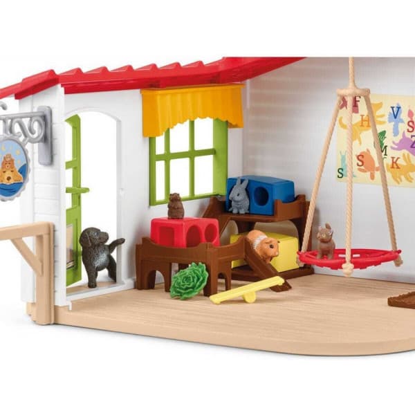 Schleich Farm World 42607 Dyrehotel lege sæt