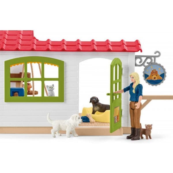 Schleich Farm World 42607 Dyrehotel lege sæt