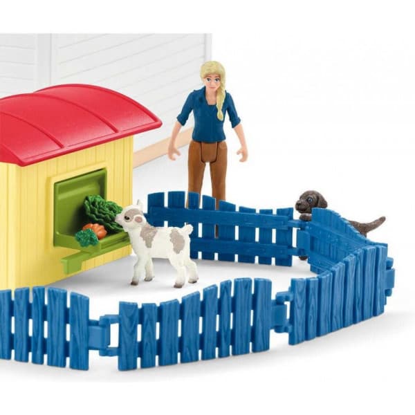 Schleich Farm World 42607 Dyrehotel lege sæt