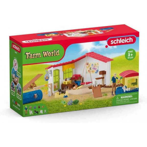 Schleich Farm World 42607 Dyrehotel lege sæt