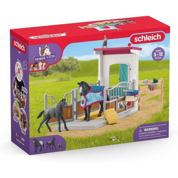 Schleich Horse Club 42611 Box with Mare and Foal