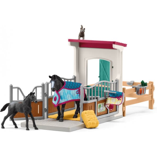 Schleich Horse Club 42611 Box with Mare and Foal