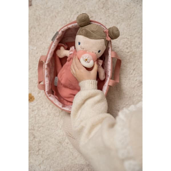 Little Dutch Rosa - babynukke i bärväska, rosa