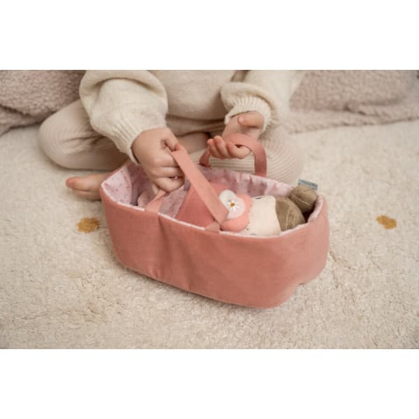 Little Dutch Rosa - babynukke i bärväska, rosa