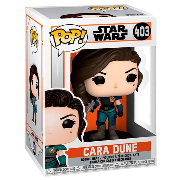 Funko Pop Star Wars The Mandalorian Cara Dune Beige,Svart