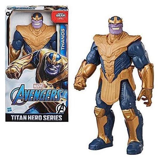 Marvel Titan Hero Deluxe Thanos Blå,Gylden