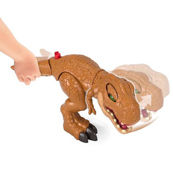 Fisher Price Thrashin´ Action T. Rex Figur Brun 3 Years