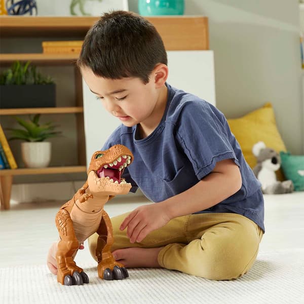 Fisher Price Thrashin´ Action T. Rex Figur Brun 3 Years