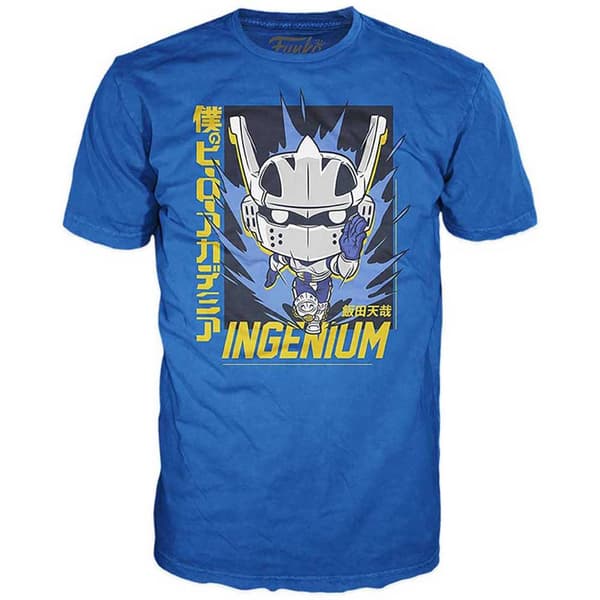 Funko Och Kortärmad T-shirt My Hero Academia Tenya Iida Ingenium Pop Blå XL