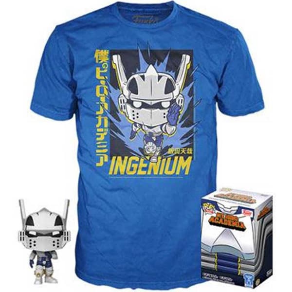 Funko Och Kortärmad T-shirt My Hero Academia Tenya Iida Ingenium Pop Blå XL