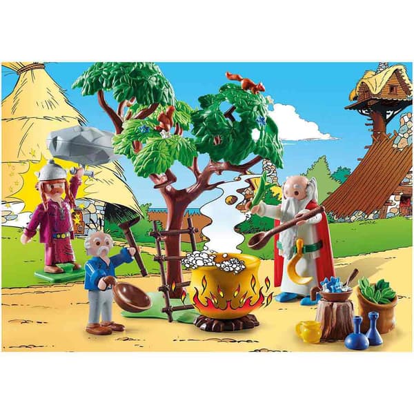 Playmobil Panorama Med Pannan Av Trolldrycken Astérix: Flerfärgad