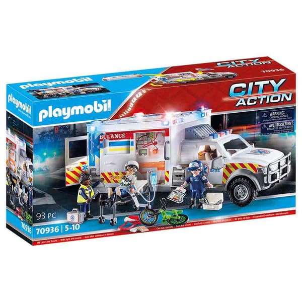 Playmobil Redningsbil: Us Ambulance City Action Flerfarvet