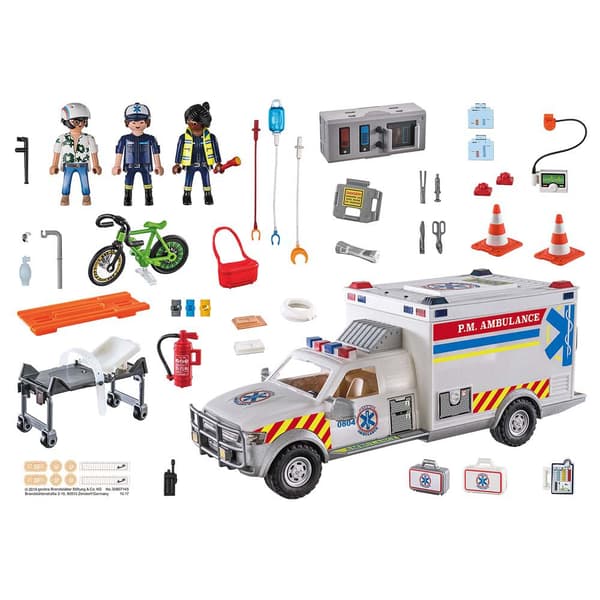 Playmobil Räddningsfordon: Us Ambulance City Action Flerfärgad