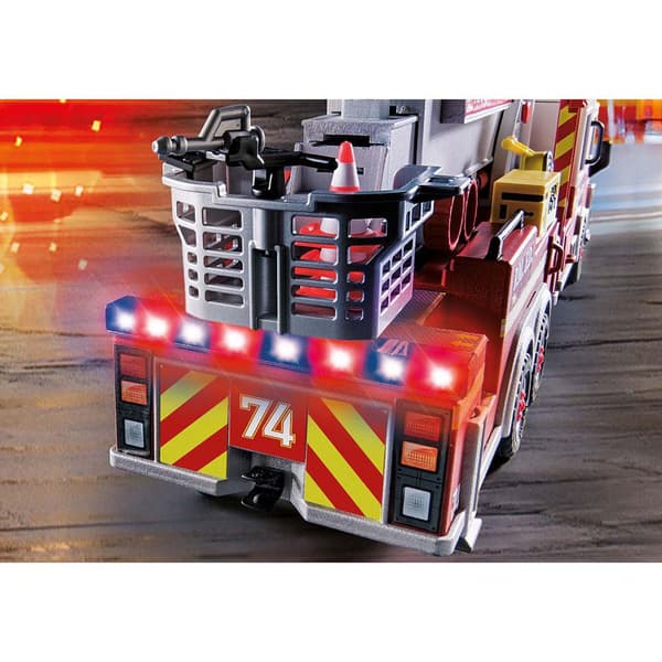 Playmobil Fordon Brandmän: Us Tower Ladder City Action Flerfärgad